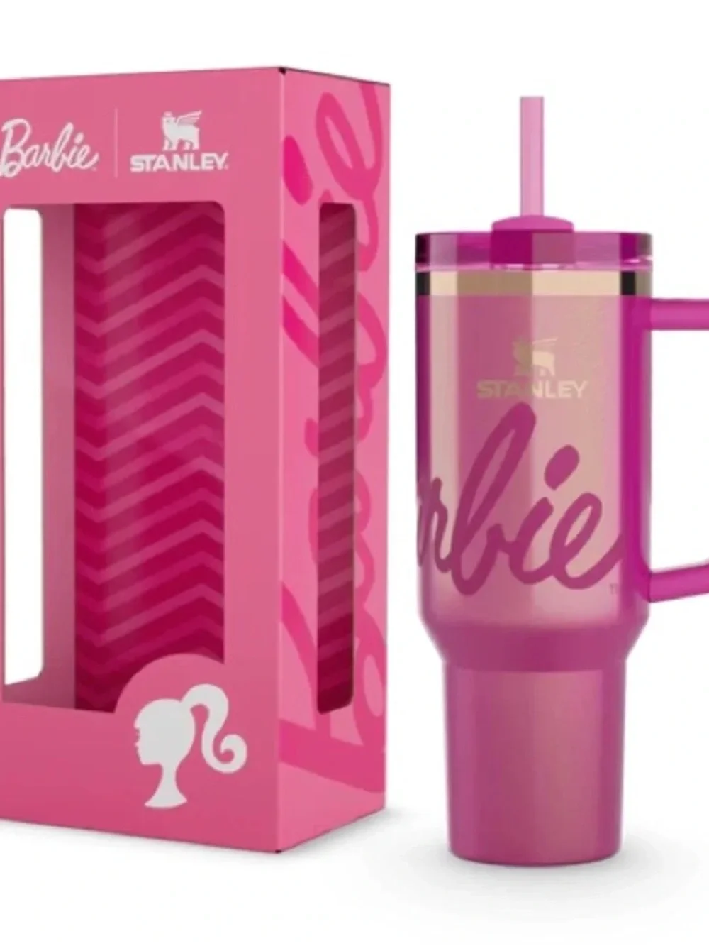 Stanley x Barbie Pink 40oz Tumbler with Straw